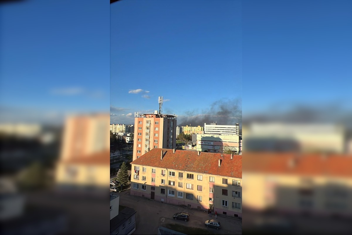 FOTO: Požiar v Trebišove, foto 1