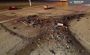 FOTO: Tragická nehoda pri Veľkých Kapušanoch. Vodič prešiel do protismeru