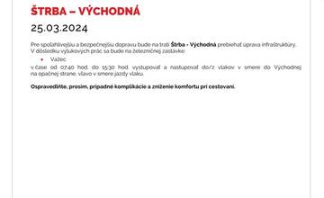 FOTO: Výluky vlakov v Košickom kraji (13. týždeň)