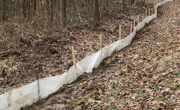 FOTO: Budovanie zábran v Slovenskom raji kvôli migrácii žiab