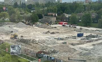 FOTO: Búracie práce v areáli bývalých Východoslovenských tlačiarní