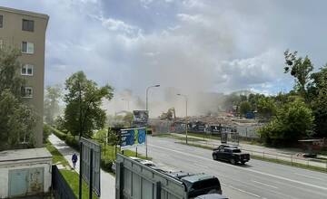 FOTO: Búracie práce v areáli bývalých Východoslovenských tlačiarní