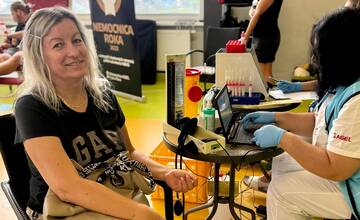 FOTO: Vo fitness klube v Moldave nad Bodvou sa konal mobilný odber krvi