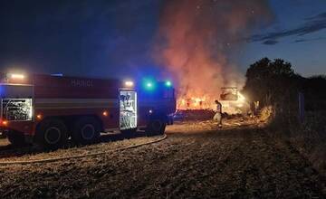 FOTO: Požiar poľa Čerhov