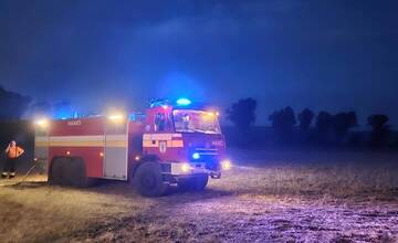 FOTO: Požiar poľa Čerhov