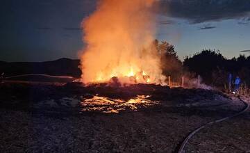 FOTO: Požiar poľa Čerhov