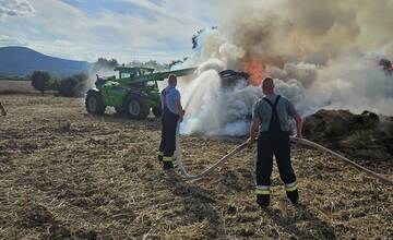 FOTO: Požiar poľa Čerhov