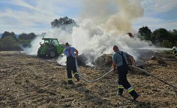 FOTO: Požiar poľa Čerhov