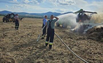 FOTO: Požiar poľa Čerhov