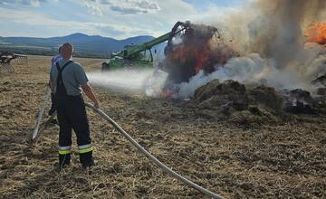 FOTO: Požiar poľa Čerhov