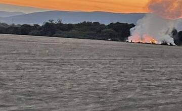 FOTO: Požiar poľa Čerhov