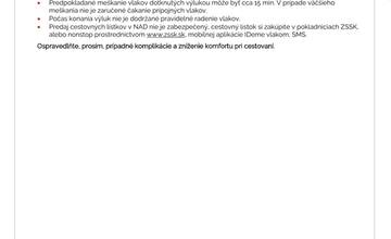 FOTO: Výluky vlakov v Košickom kraji (41. týždeň)