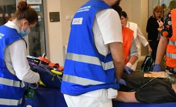 FOTO: Simulované cvičenie zdravotníkov v košickej Detskej fakultnej nemocnici