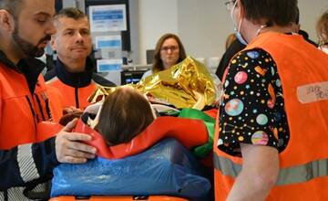 FOTO: Simulované cvičenie zdravotníkov v košickej Detskej fakultnej nemocnici