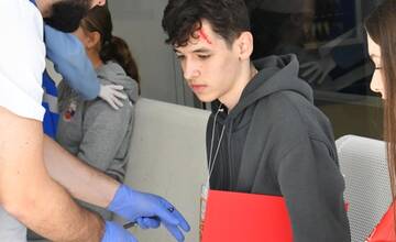 FOTO: Simulované cvičenie zdravotníkov v košickej Detskej fakultnej nemocnici