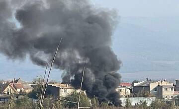 FOTO: Požiar odpadu nad obcou Čaňa