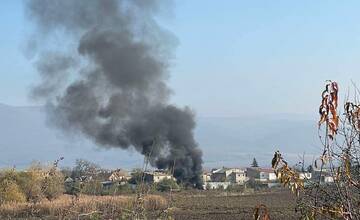FOTO: Požiar odpadu nad obcou Čaňa