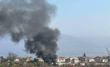 FOTO: Požiar odpadu nad obcou Čaňa