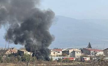 FOTO: Požiar odpadu nad obcou Čaňa