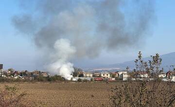 FOTO: Požiar odpadu nad obcou Čaňa