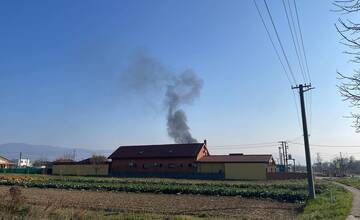 FOTO: Požiar odpadu nad obcou Čaňa