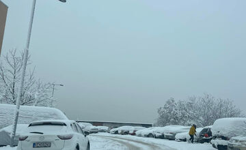 Košičanov na nový rok prekvapila poriadna snehová nádielka