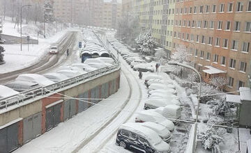 Košičanov na nový rok prekvapila poriadna snehová nádielka