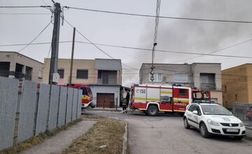 FOTO: Požiar letnej kuchynky v Trebišove