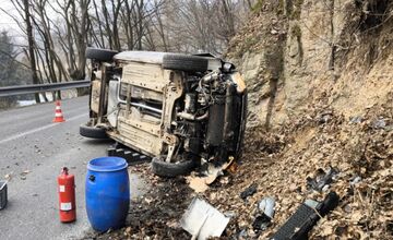 FOTO: Nehoda pri kameňolome smerom do Družstevnej pri Hornáde