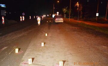 FOTO: Januárová nehoda na Slaneckej ceste, pri ktorej zomrel chodec