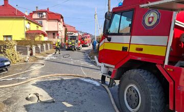 FOTO: Požiar rodinného domu v Margecanoch