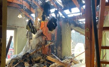 FOTO: Požiar rodinného domu v Margecanoch