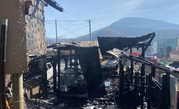 FOTO: Požiar rodinného domu v Margecanoch