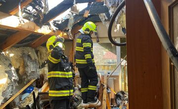 FOTO: Požiar rodinného domu v Margecanoch
