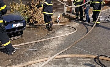 FOTO: Požiar rodinného domu v Margecanoch