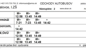 FOTO: Cestovné poriadky autobusov na Zemplíne počas uzávierky železničného priecestia