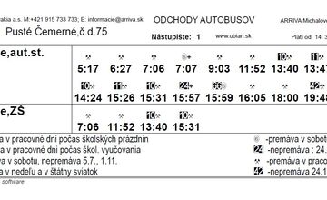 FOTO: Cestovné poriadky autobusov na Zemplíne počas uzávierky železničného priecestia