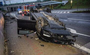 FOTO: Nehoda na Palackého ulici v Košiciach, vodič bol opitý