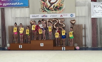 Mladé gymnastky si počas víkendu zmerali sily s Maďarkami, Poľkami aj Ukrajinkami