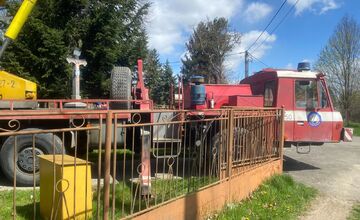 FOTO: Požiar kostolnej veže vo Vysokej nad Uhom