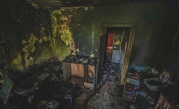 FOTO: Požiar bytu na Furči