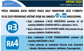 FOTO: Dopravné obmedzenia v MHD počas Polmaratónu