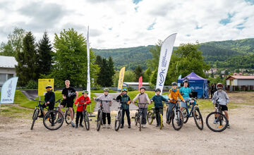Novootvorená pumptracková dráha v Gelnici teší miestnych bikerov