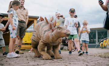 FOTO: V košickom DinoParku stretnete chodiaceho robotického dinosaura