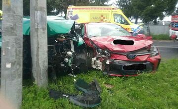 FOTO: Nehoda v Spišskej Novej Vsi