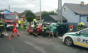 FOTO: Nehoda v Spišskej Novej Vsi