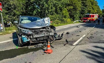 FOTO: Medzi Košickými Oľšanmi a Ďurďošíkom došlo k vážnej dopravnej nehode