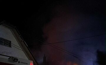FOTO: Požiar v obci Hrišovce