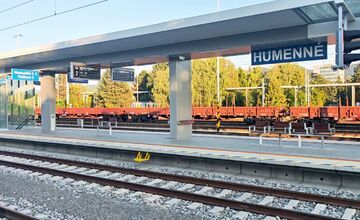 FOTO: Elektrifikácia železničnej trate Bánovce nad Ondavou – Humenné pokračuje