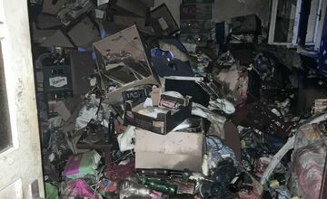 FOTO: Požiar domu v Barci